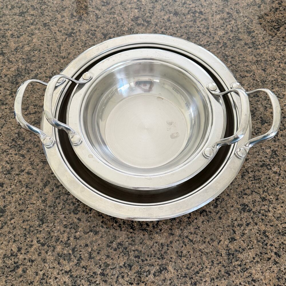 Wolfgang Puck Cafe Collection 8" and 11" Buffet Server Set, Stainless Steel